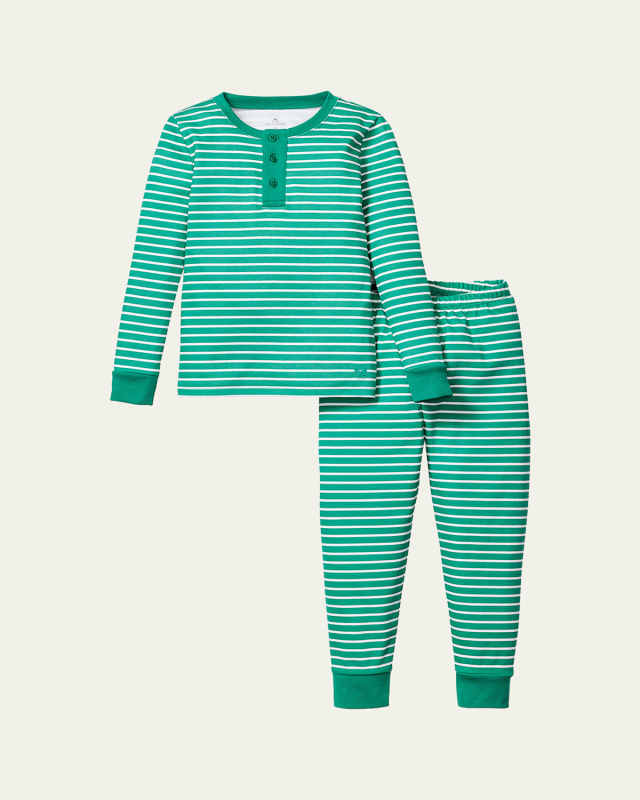 Boy's Striped Two-Piece Pajama Set, Size 2-14